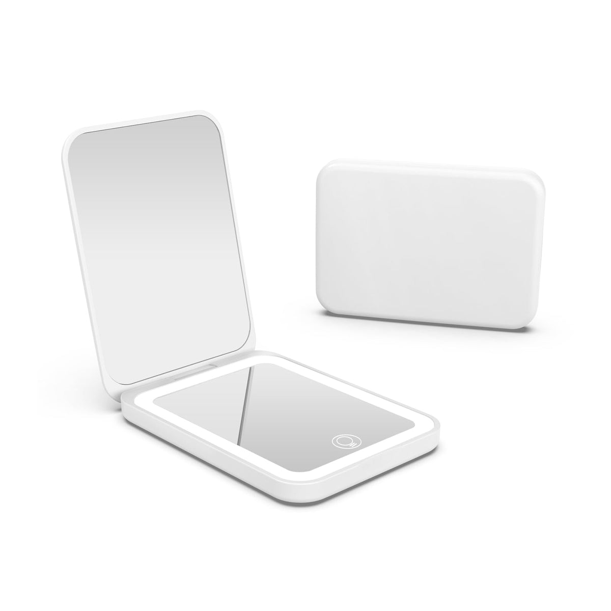 Kintion 1X/3X Pocket Mirror, 3 Color Lighting LED Compact Mirror (Black)