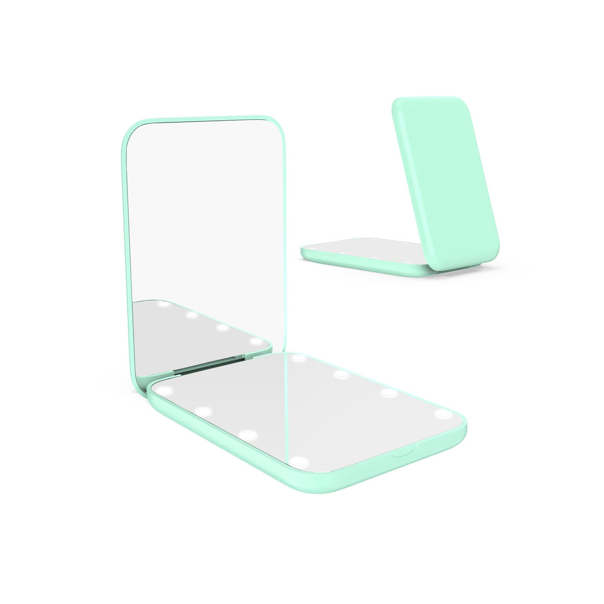 WOBSION 1x/3x Small Lighted Makeup Mirror for Purse