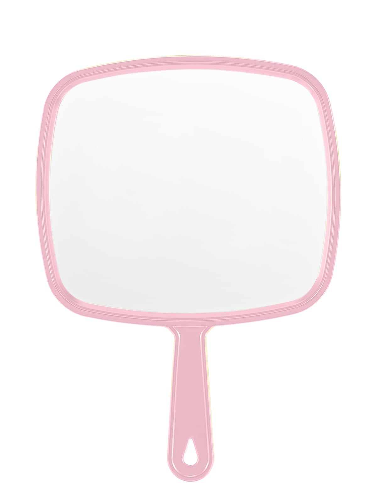 12.4" Lx 9" W Handheld Mirror, Wide View Shower Mirror, Black