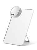 OMIRO 8 x 5 in Desk Makeup Mirror with 10X Magnifying Mirror, White