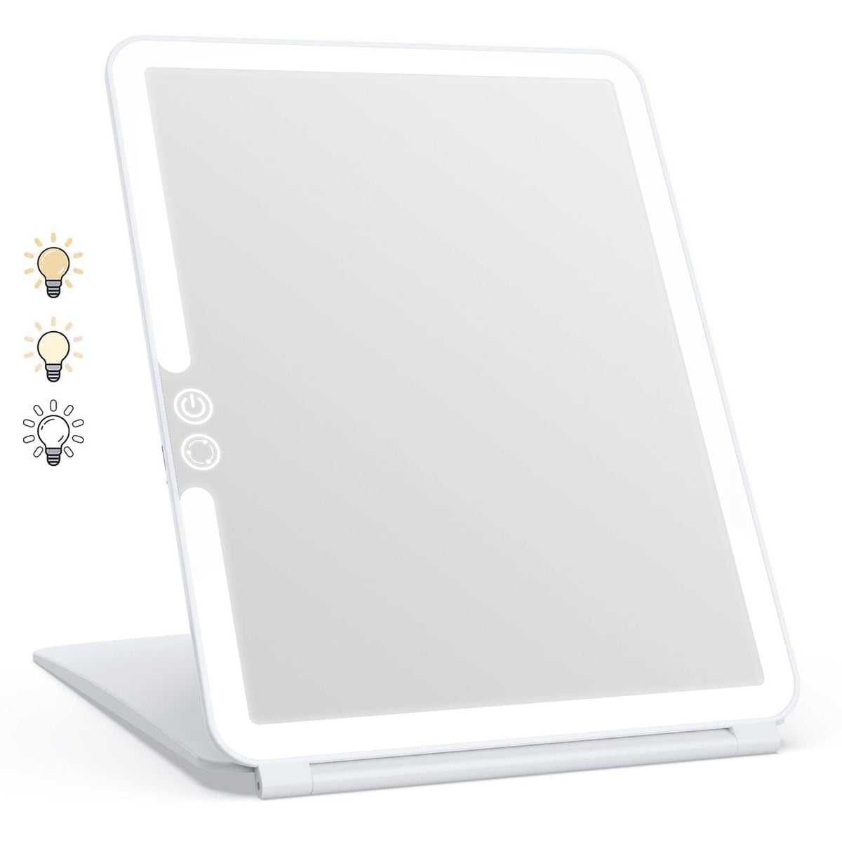 WEILY Portable Travel Mirror ，Foldable Makeup Mirror with 72 LED Lights
