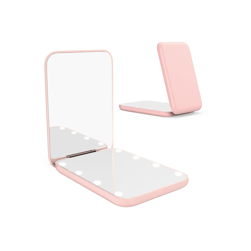 WOBSION 1x/3x Small Lighted Makeup Mirror for Purse