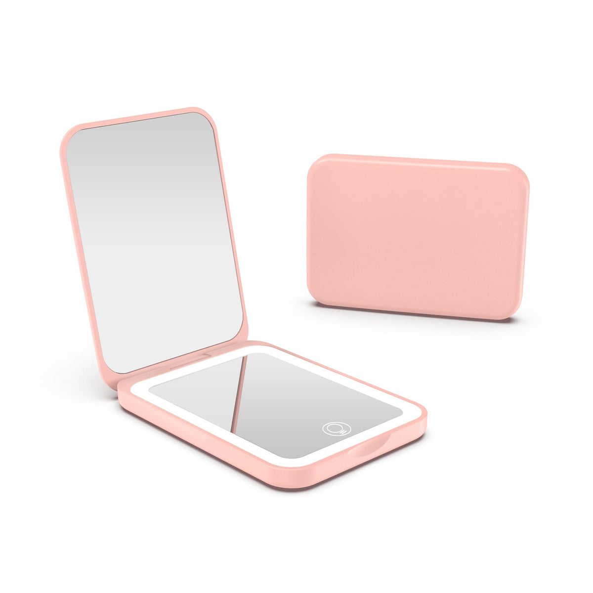 Kintion 1X/3X Pocket Mirror, 3 Color Lighting LED Compact Mirror (Black)