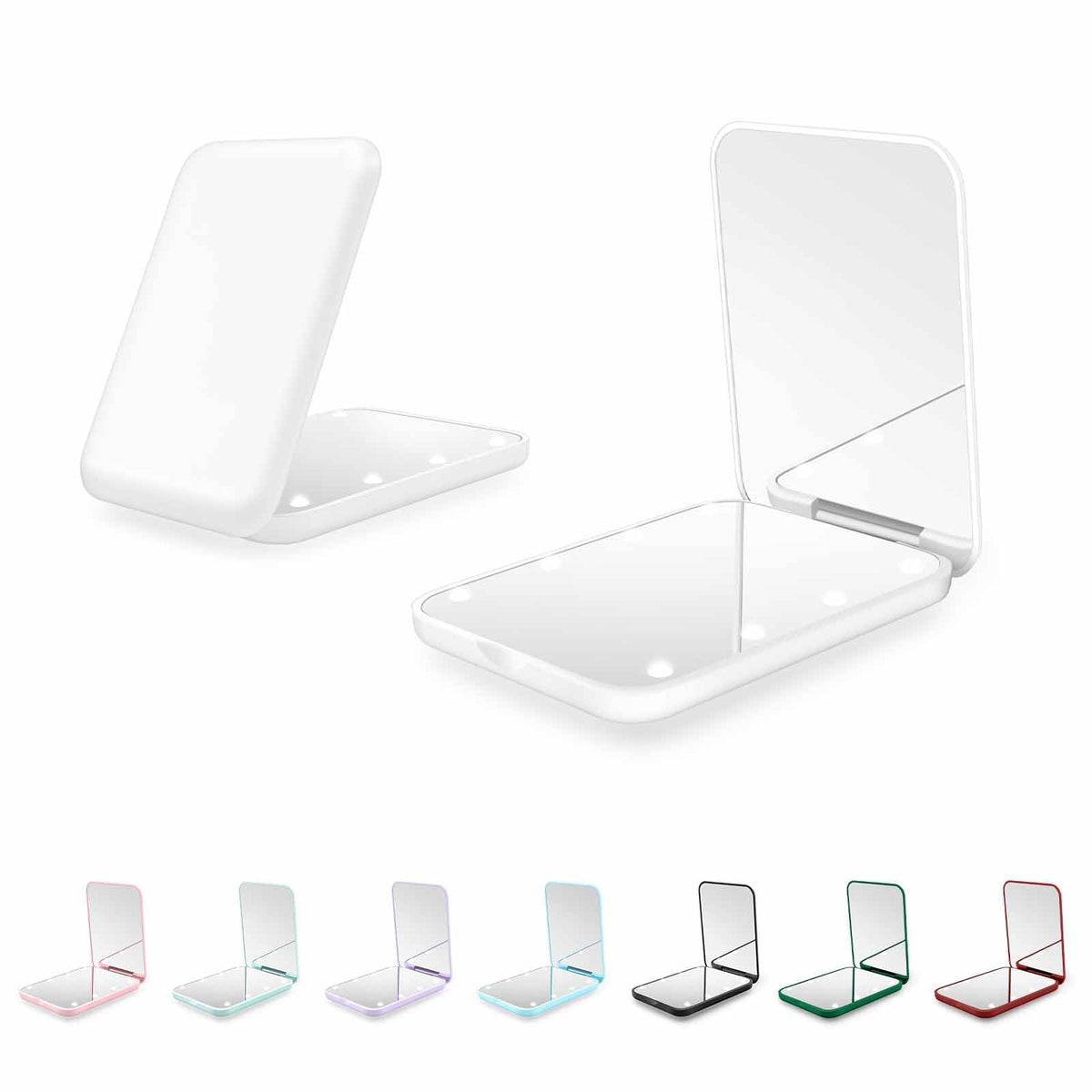 Compact Mirror with Light, 1X/3X Magnification LED Pocket Mirror for Women