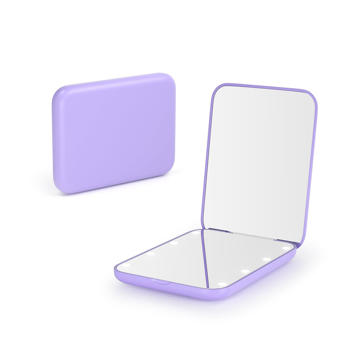 Kintion Pocket Mirror, 1X/3X Magnification LED Compact Mirror (White)