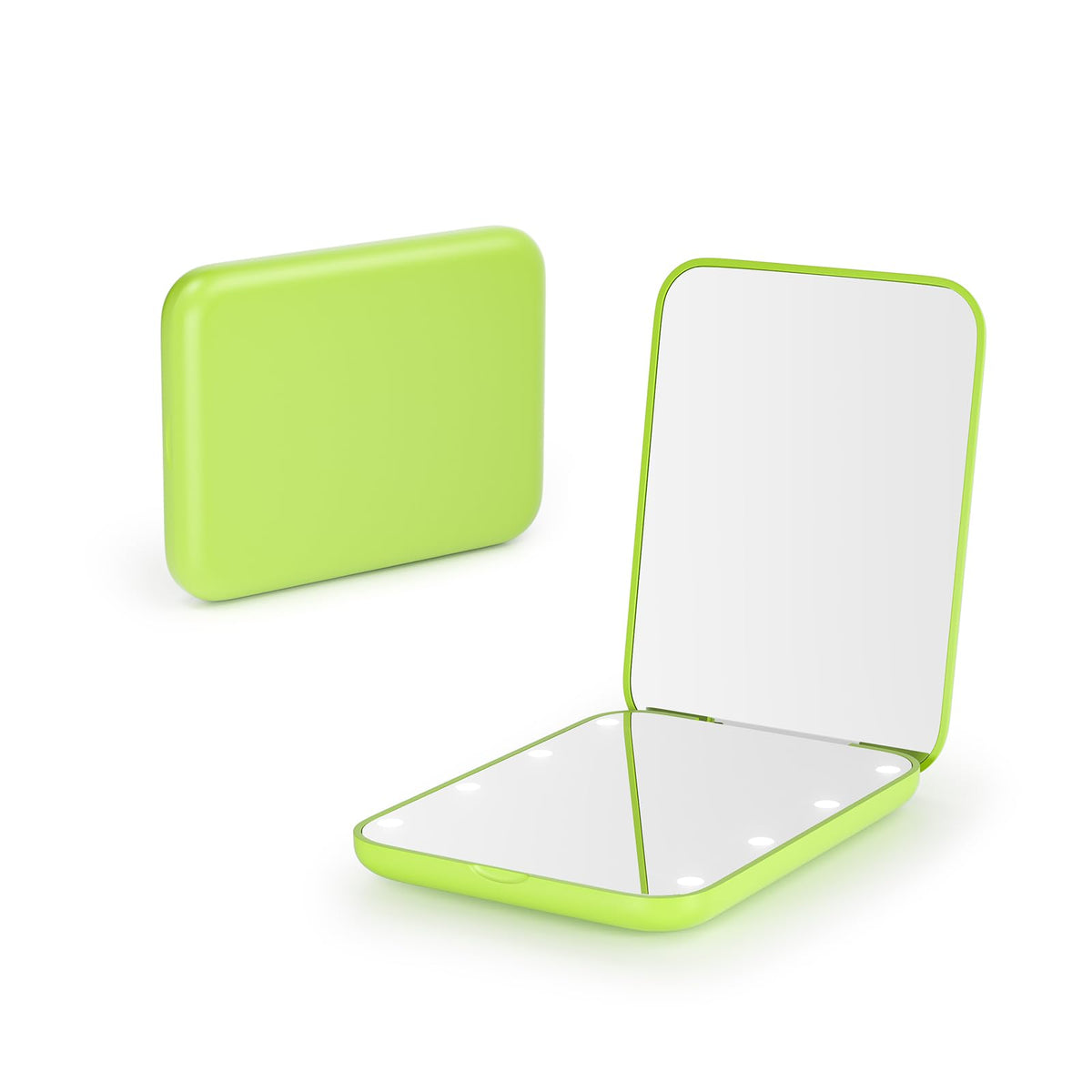 Kintion Pocket Mirror, 1X/3X Magnification LED Compact Mirror (Black)