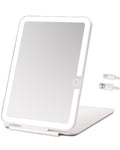 Rechargeable Travel Mirror with Light 7x5 Inch