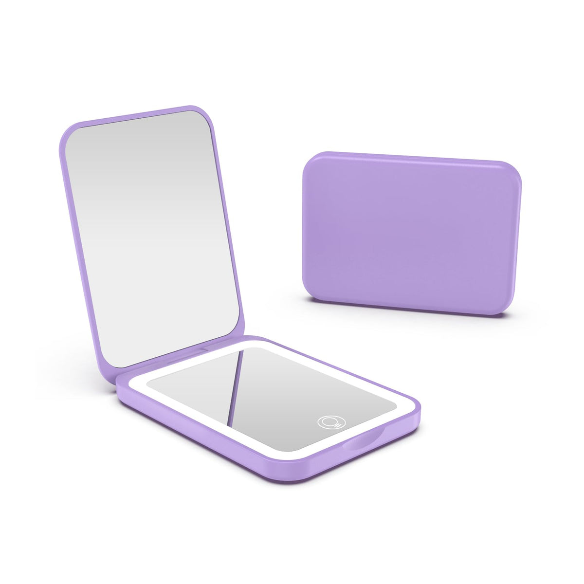 Kintion 1X/3X Pocket Mirror, 3 Color Lighting LED Compact Mirror (Black)
