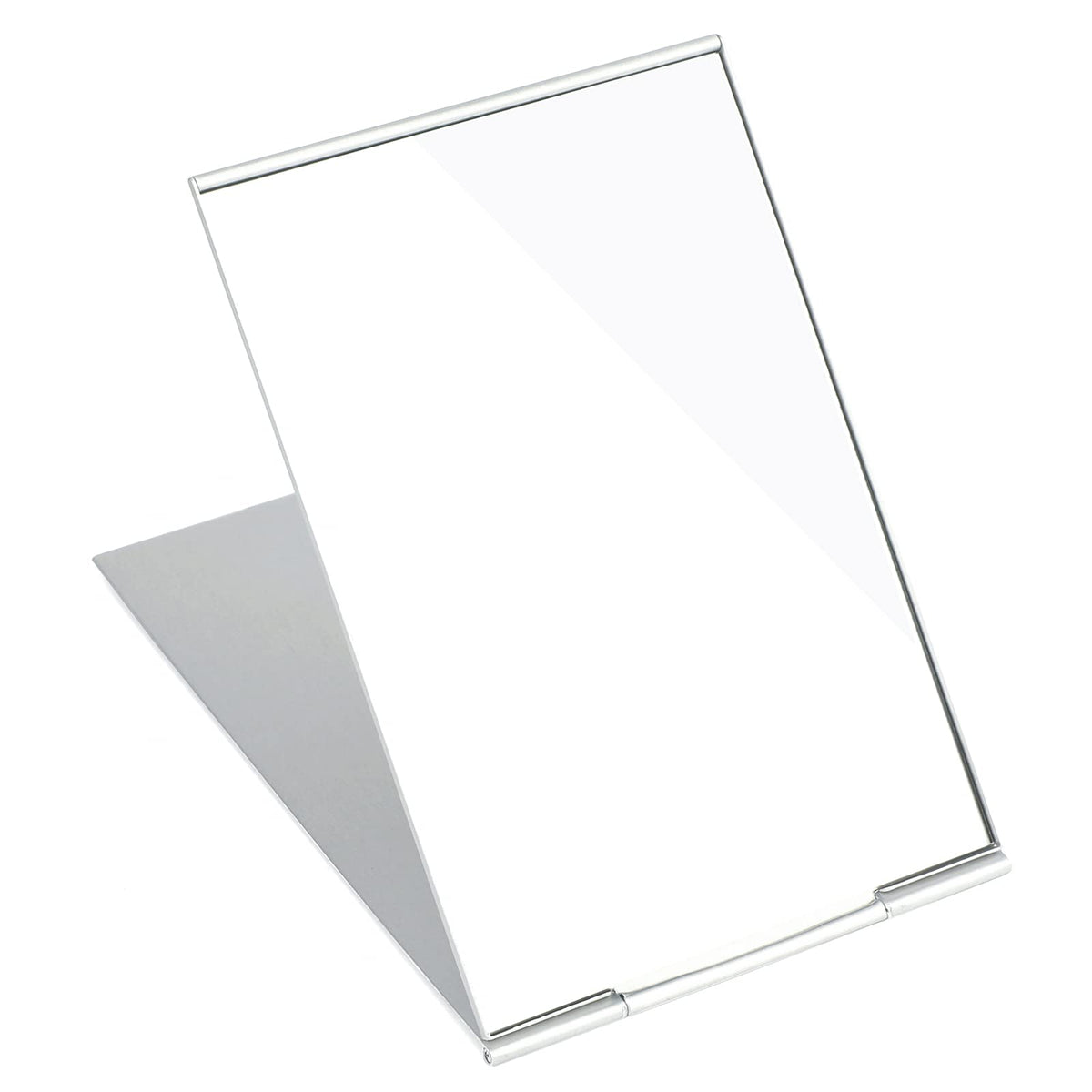 G2PLUS Portable Folding Vanity Mirror, Ultra-Slim Aluminum Shell Travel Mirror, 4x3 Inch Small Mirror for Travel, Bathroom, Makeup, Beauty, Grooming