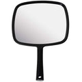 MIRRORVANA Large Hand Mirror with Comfy Handle, 9" x 13" (Black)