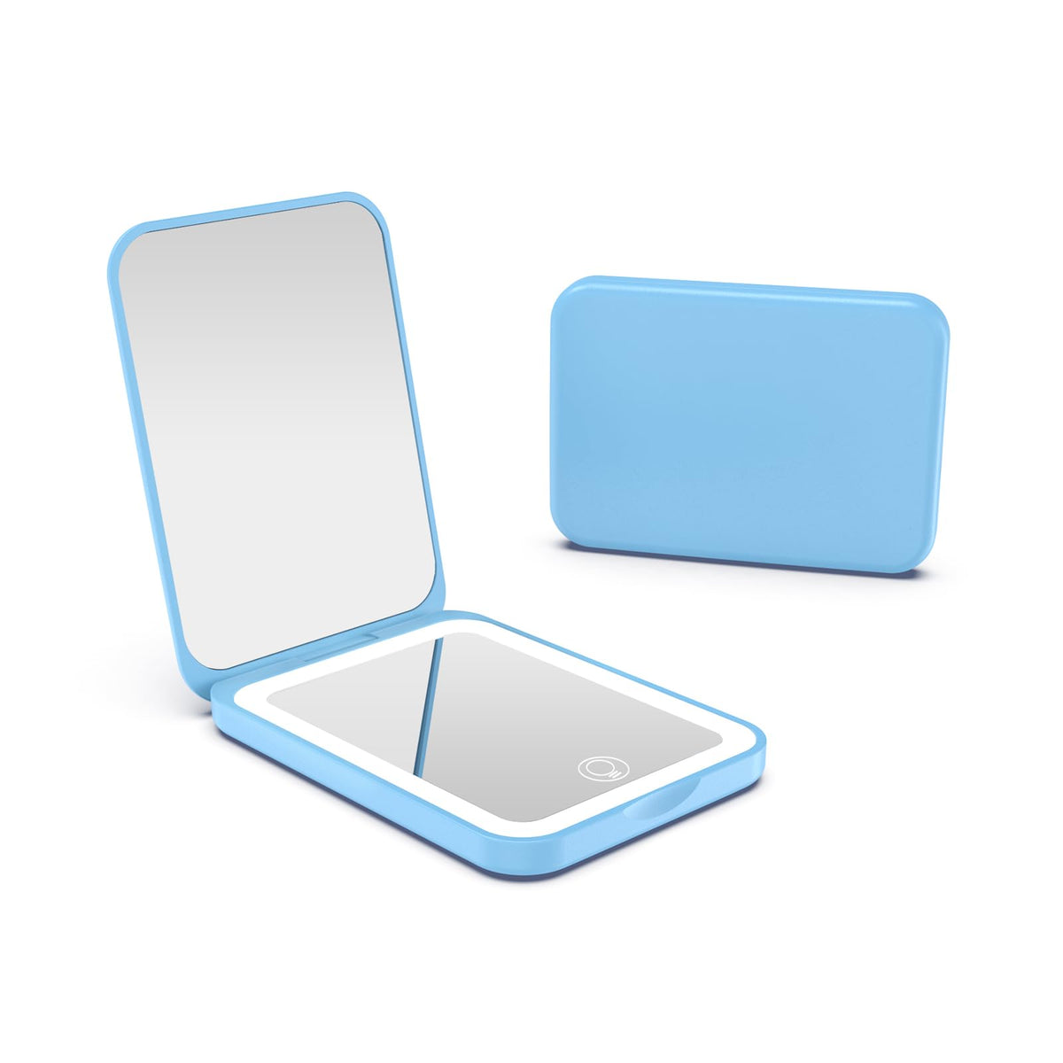 Kintion 1X/3X Pocket Mirror, 3 Color Lighting LED Compact Mirror (Black)