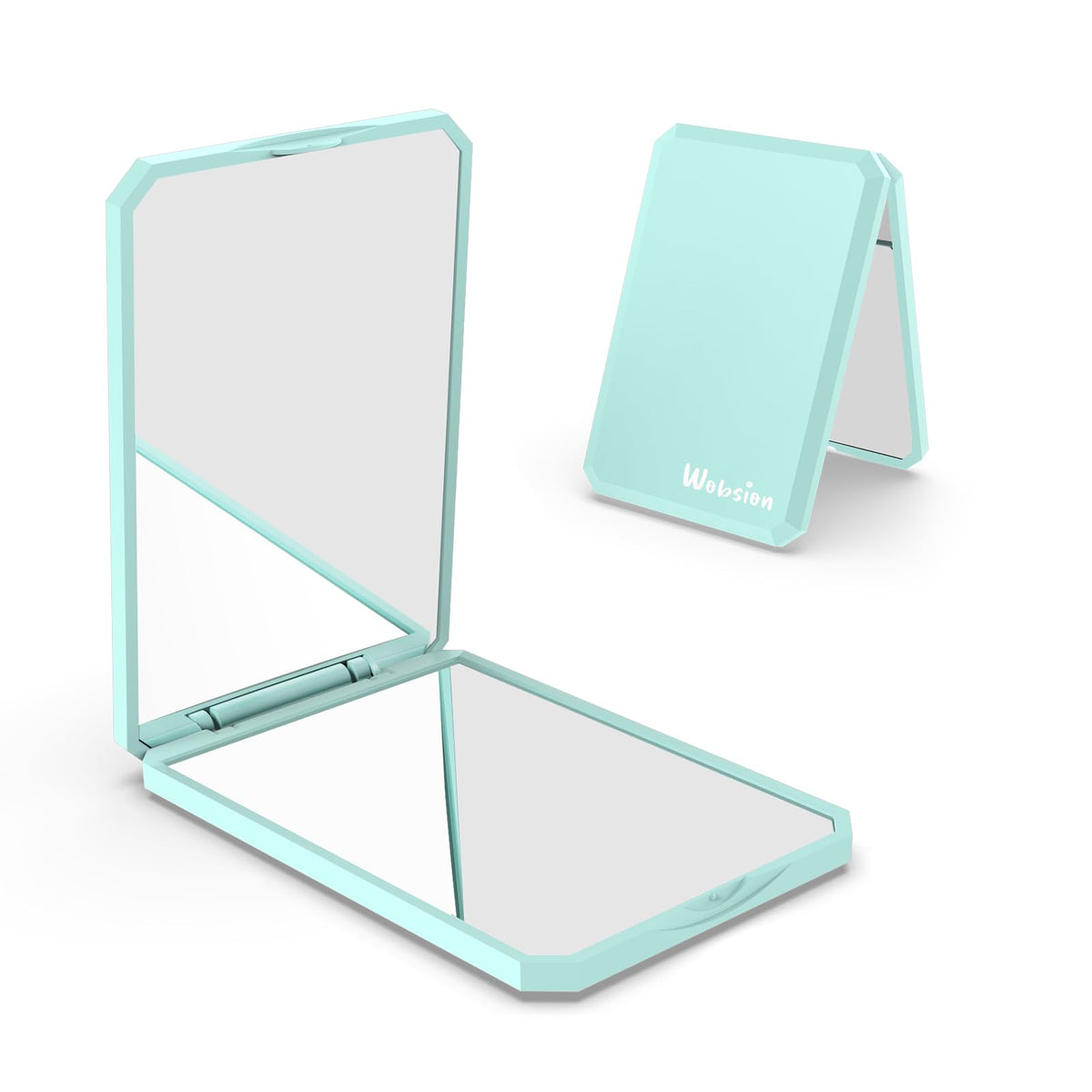 WOBSION Compact Mirror, 1x/2x Magnifying Travel Folding Pocket Mirror