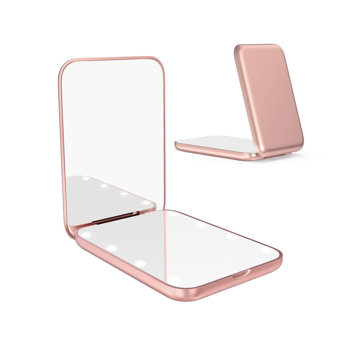 WOBSION 1x/3x Small Lighted Makeup Mirror for Purse