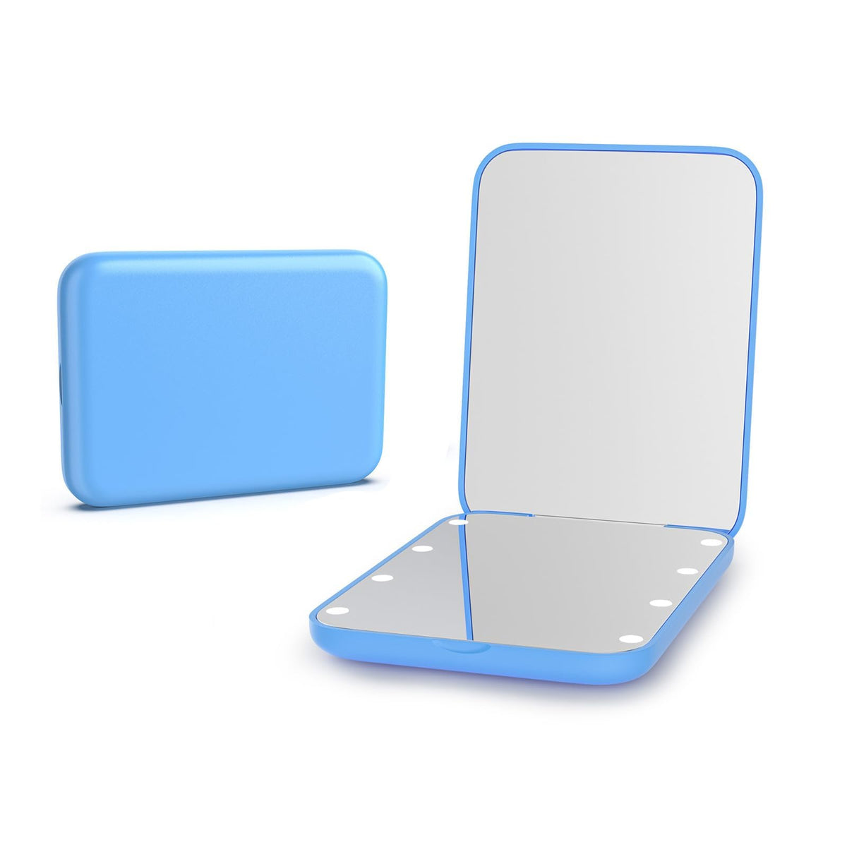Kintion Pocket Mirror, 1X/3X Magnification LED Compact Mirror (White)