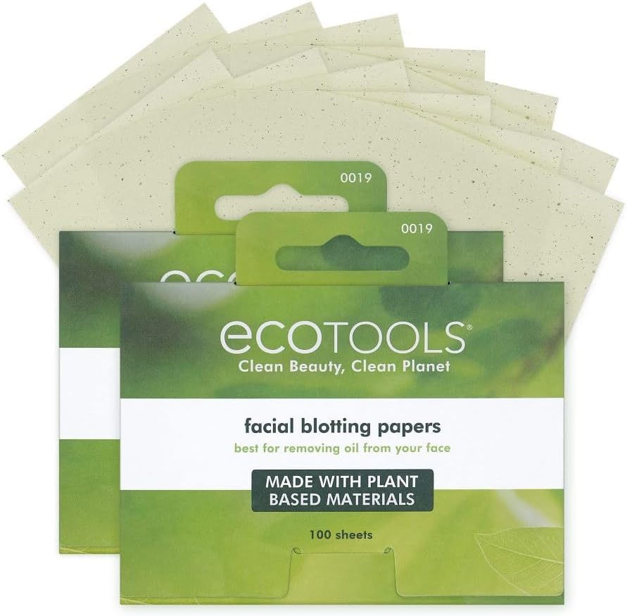 EcoTools Natural Oil Absorbing Facial Blotting Papers for Face, 200 Count
