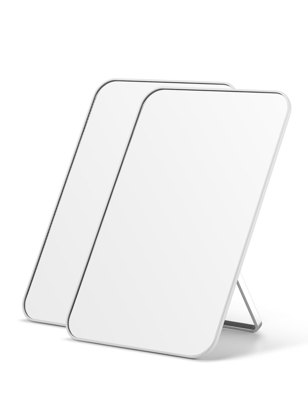 OMIRO 8 x 5 in Desk Makeup Mirror with Stand and Hanging Hole, White