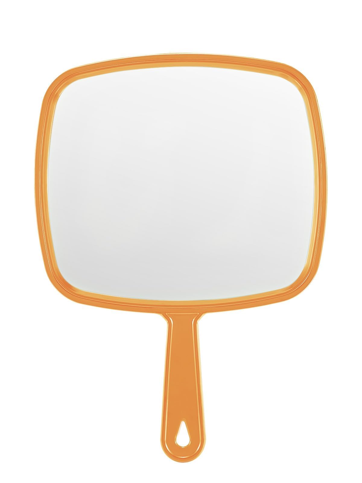 12.4" Lx 9" W Handheld Mirror, Wide View Shower Mirror, Black