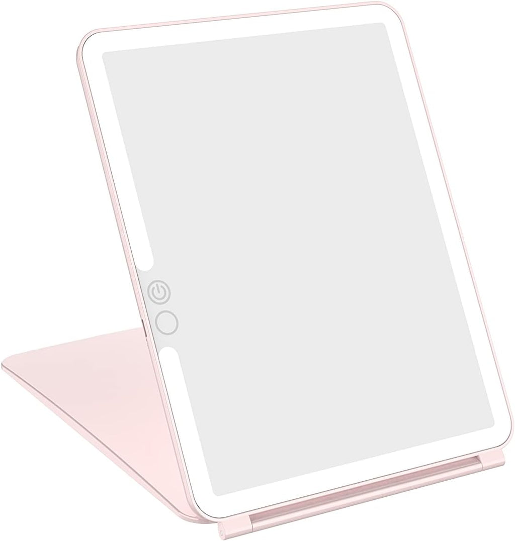 WEILY Portable Travel Mirror ，Foldable Makeup Mirror with 72 LED Lights