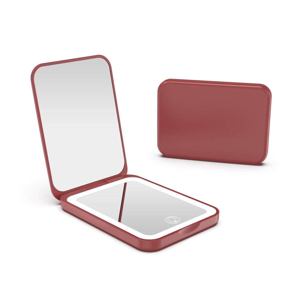Kintion 1X/3X Pocket Mirror, 3 Color Lighting LED Compact Mirror (Black)
