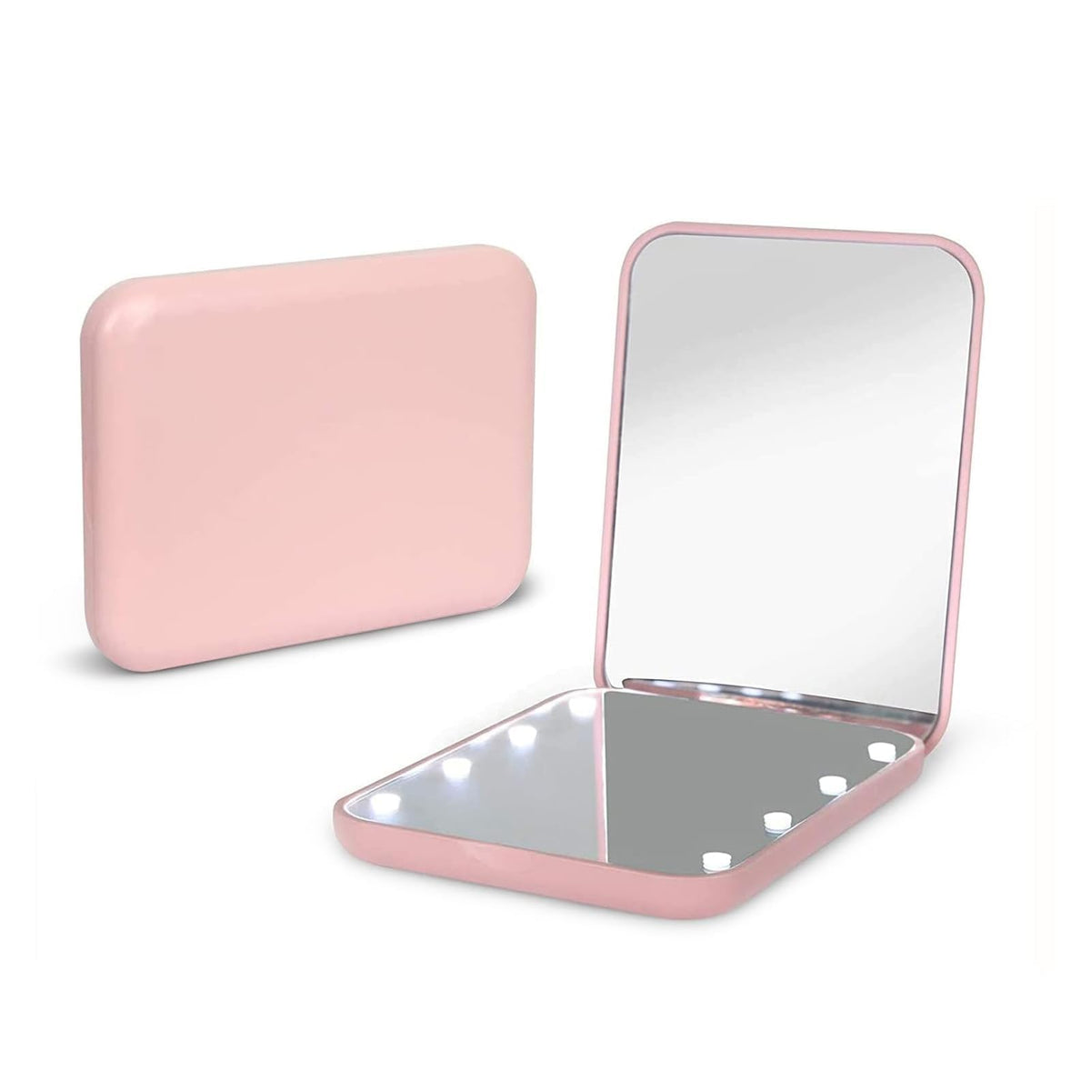 Kintion Pocket Mirror, 1X/3X Magnification LED Compact Mirror (White)