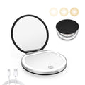 Pink Compact Mirror with Light, 1X/3X Magnification LED Pocket Mirror