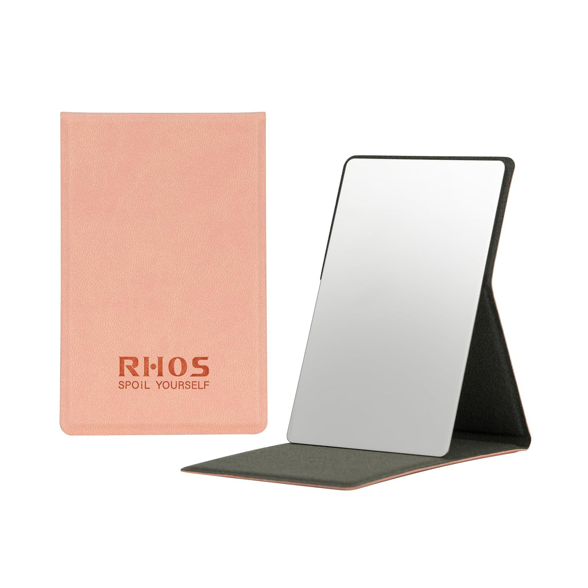 RHOS Shatterproof Stainless Steel Pocket Mirror (Rectangular, Grey)