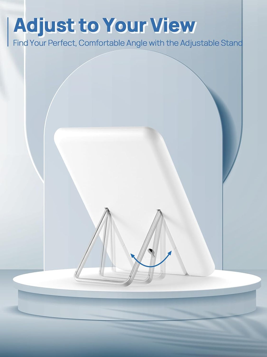 OMIRO 8 x 5 in Desk Makeup Mirror with 10X Magnifying Mirror, White