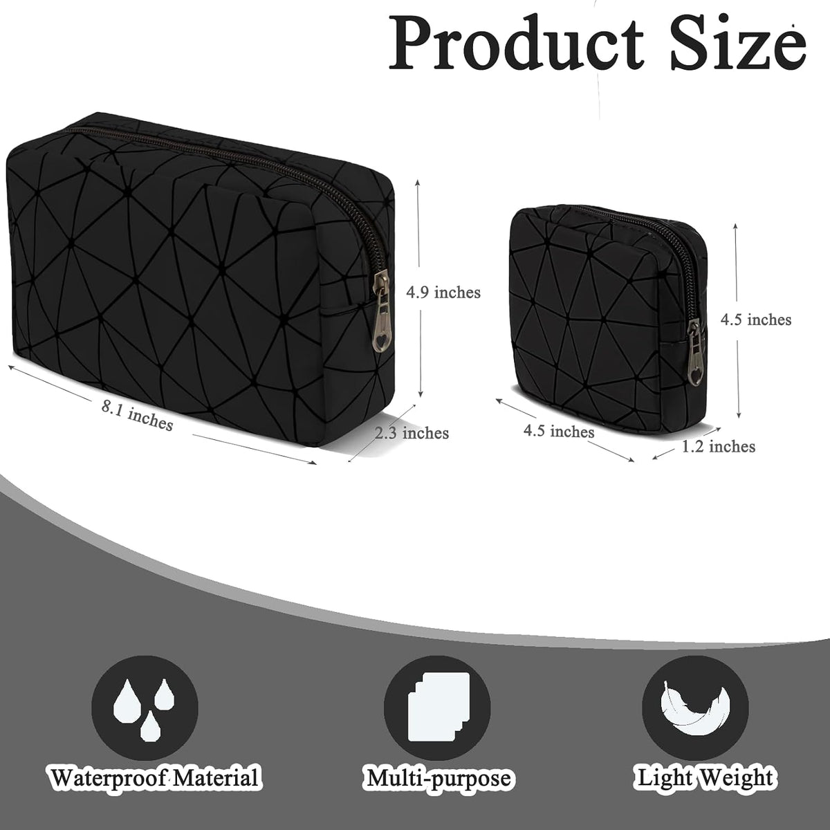 2PCS Sanitary Napkin Storage Bags Set Portable Period Pouch