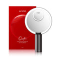 AMIRO 9"LED Makeup Mirror with 10X Magnification,3Colors&6 Brightness,White
