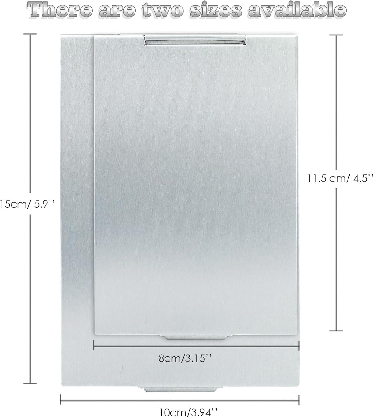 G2PLUS Portable Folding Vanity Mirror, Ultra-Slim Aluminum Shell Travel Mirror, 4x3 Inch Small Mirror for Travel, Bathroom, Makeup, Beauty, Grooming