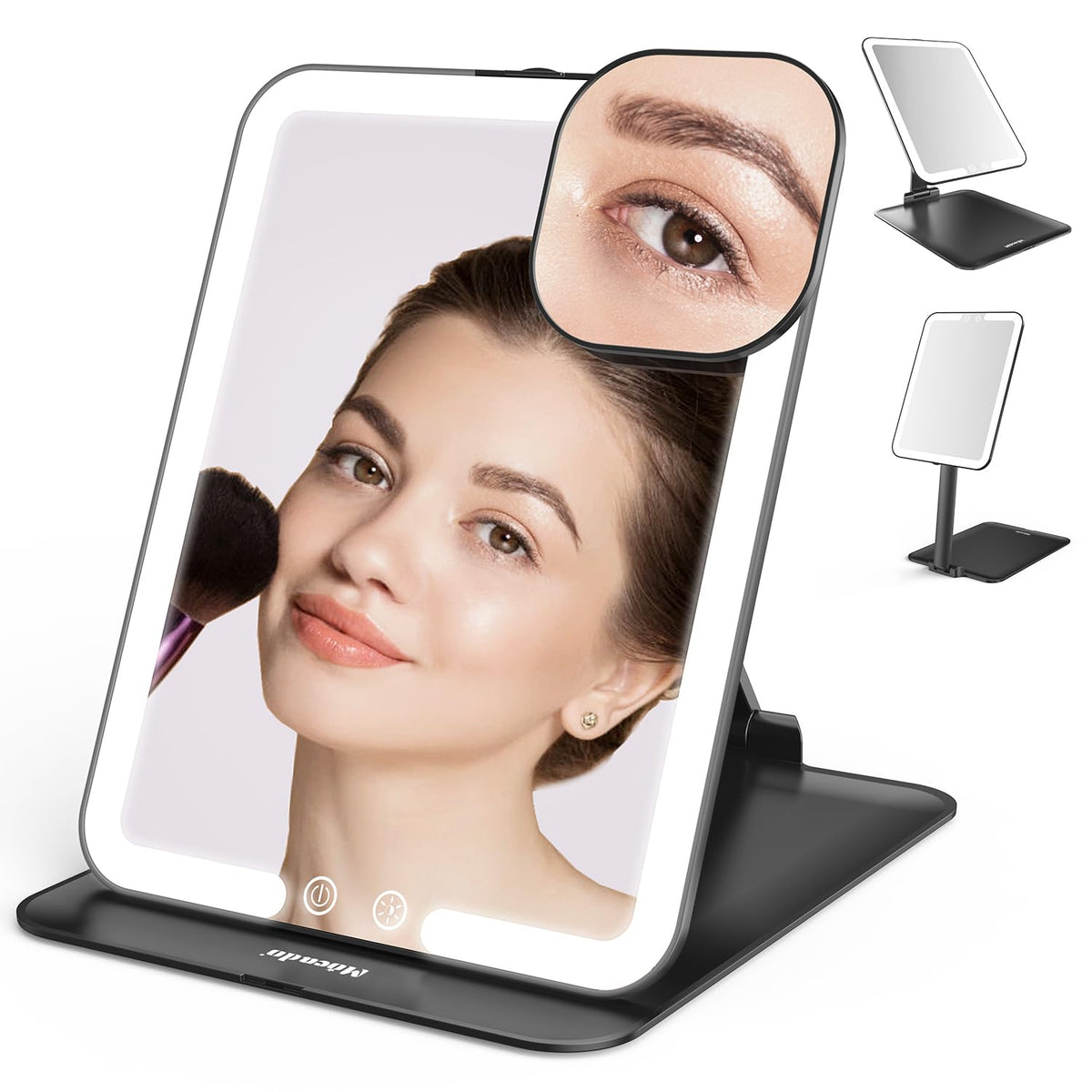 Mocado Travel Makeup Mirror with Light, Foldable Lighted Makeup Mirror