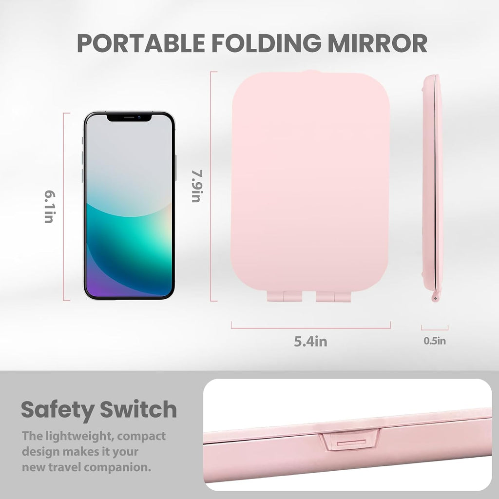 Koolstuffs Travel Mirror with Light with Battery-Powered