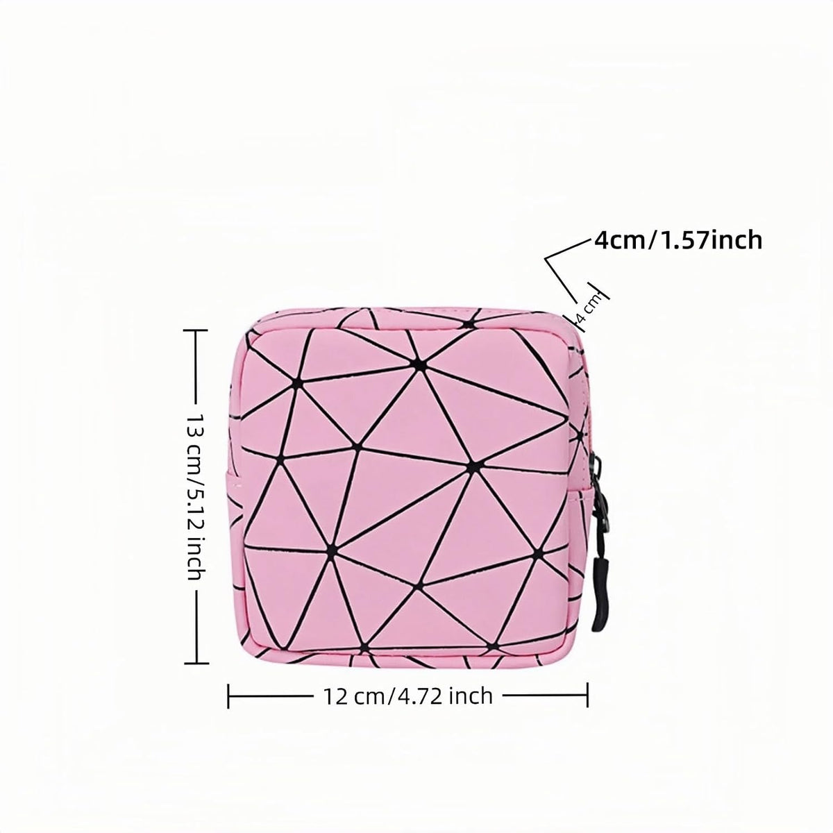 Sanitary Napkin Storage Bag Menstrual Cup Pouch Period Bag for Teen Girls Portable Menstrual Pad Sanitary Napkin Storage Tampons Holder for Purse (Pink M)