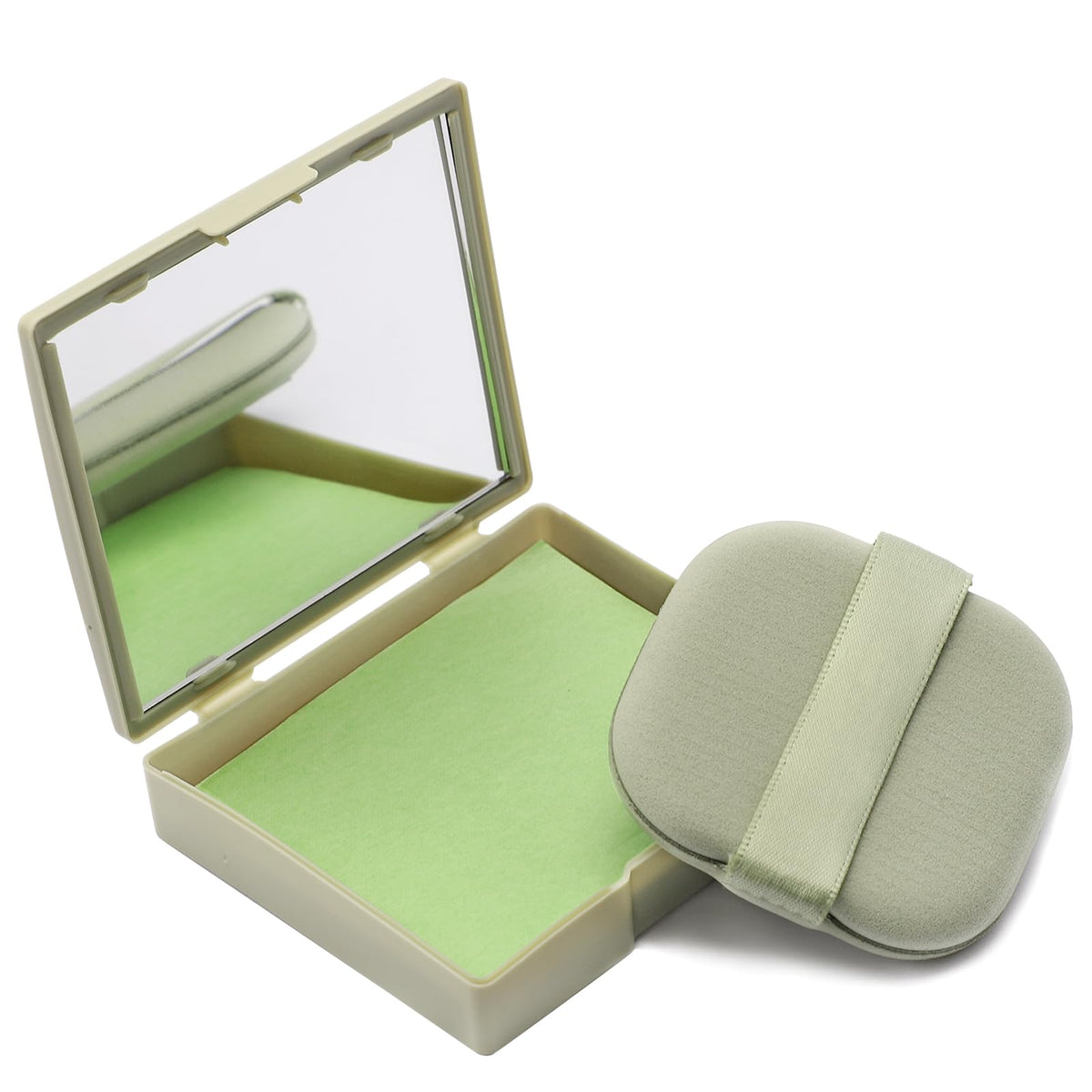 Oil Blotting Sheets for Face with Mirror & Puff, 300 Sheets Oil Absorbing Sheets for Oily Skin, Natural Fiber Blotting Paper, Makeup Friendly Face Oil Control Sheets