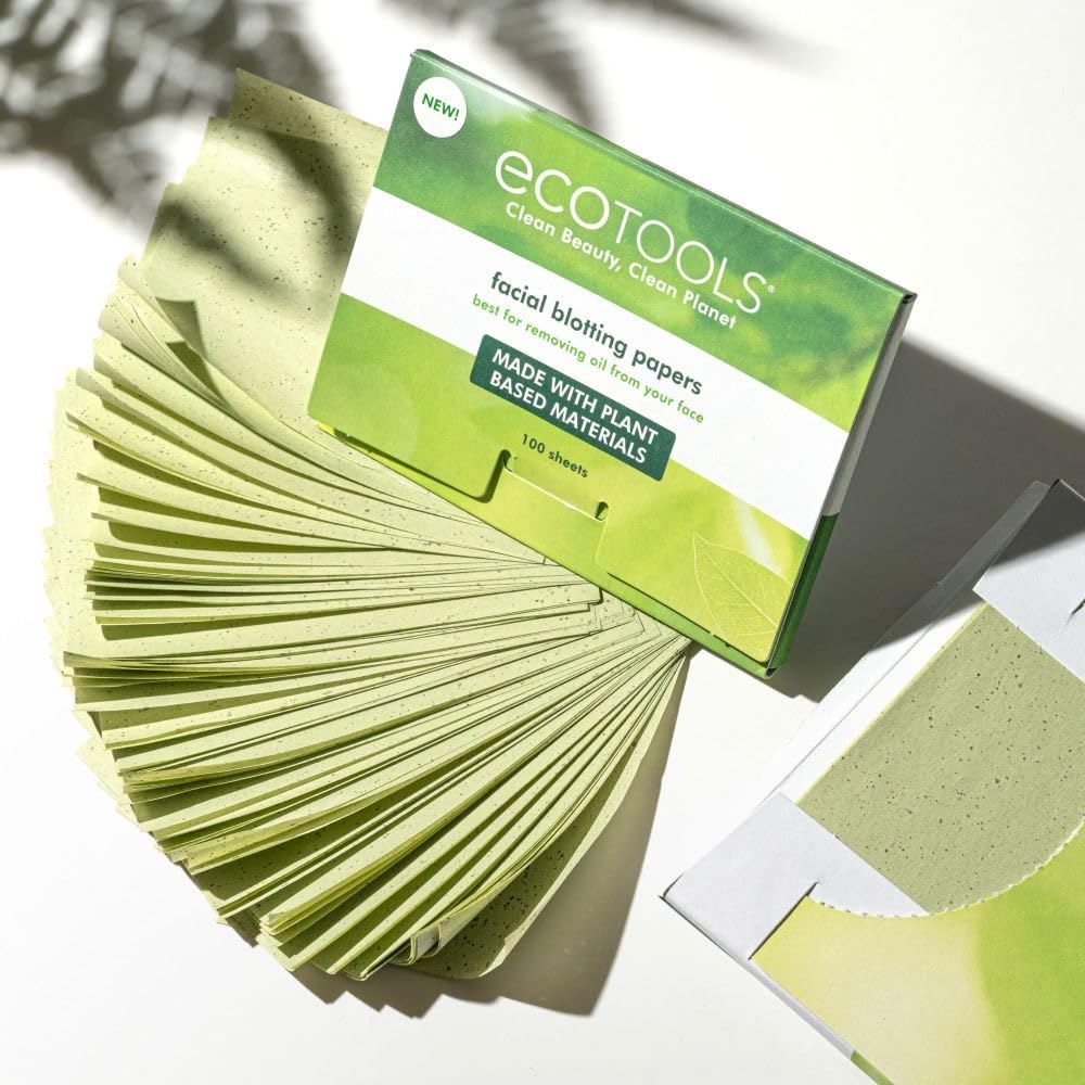 EcoTools Natural Oil Absorbing Facial Blotting Papers for Face, 200 Count