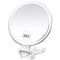 B Beauty Planet 30X Magnifying Mirror for Travel with Handle, Double-Sided 1X/30X Magnification Hand Mirror for Makeup,Travel Mirror for Desk 5 Inches