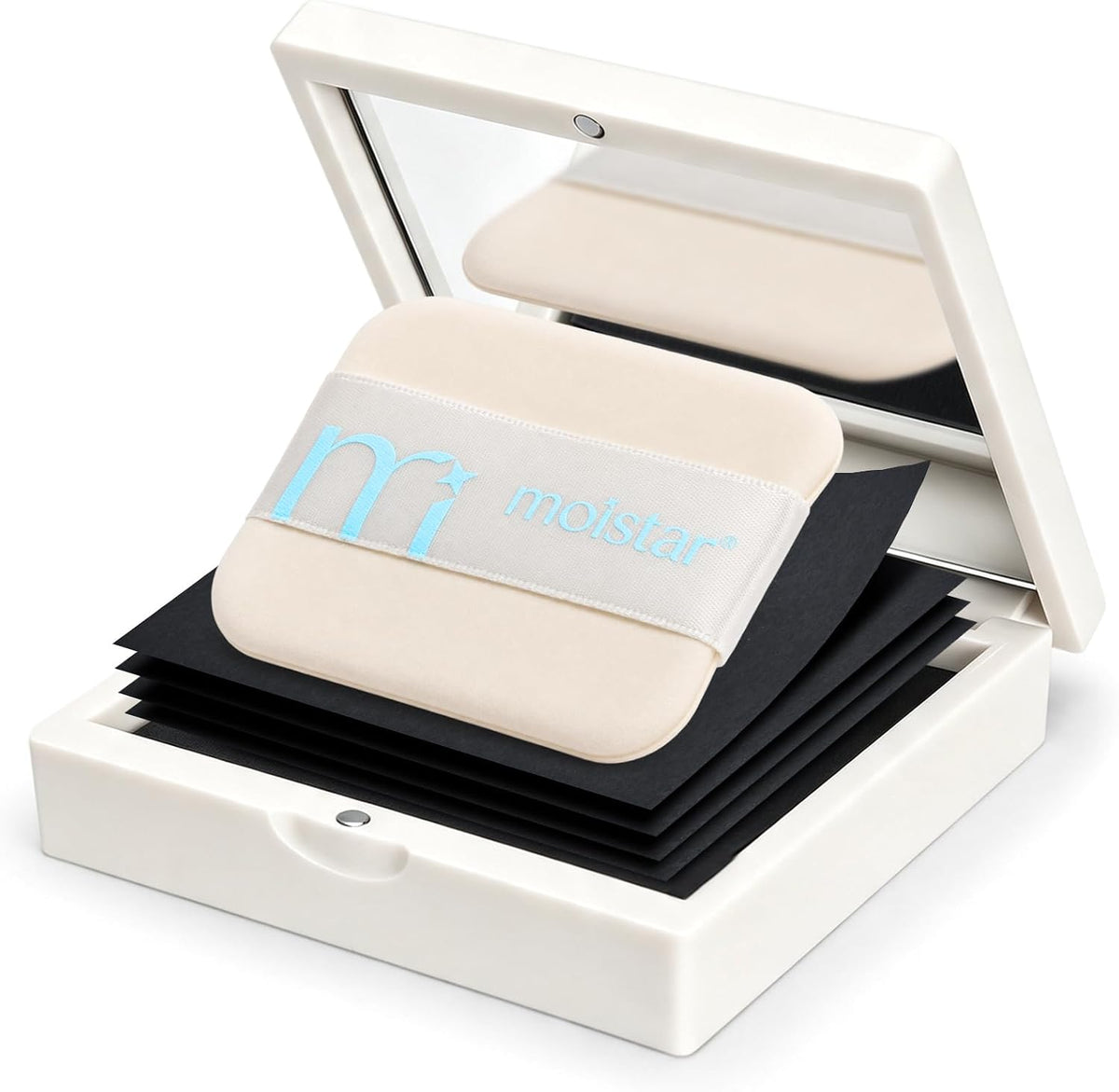 Oil Blotting Sheets for Face with Mirror & Puff, Blotting Papers 150PCS
