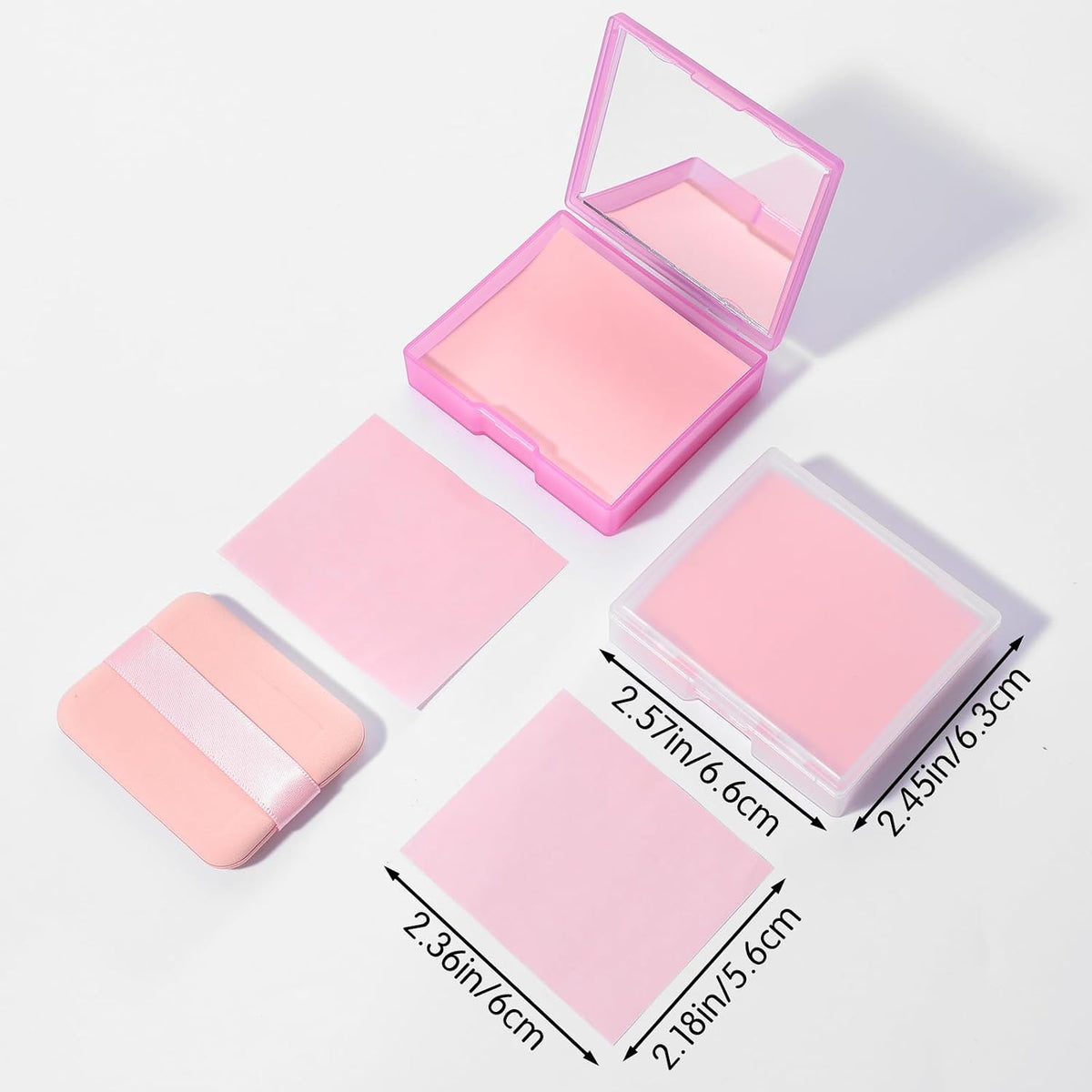 Oil Blotting Sheets for Face 500 PC Absorbing Facial Papers wth Mirror Puff