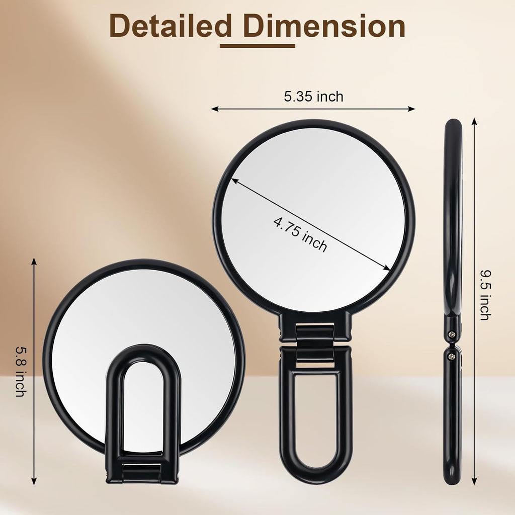 10X Magnifying Mirror, Double Side Handheld Mirror, Travel Makeup Mirror