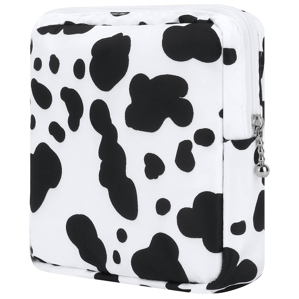 Sanitary Pad Storage Bag Portable Period Bag for Teen Pads/Sanitary Napkins/Small Tampons, Sanitary Napkin Storage Bag First Period Gifts for Teen Girls (Purple Hearts)