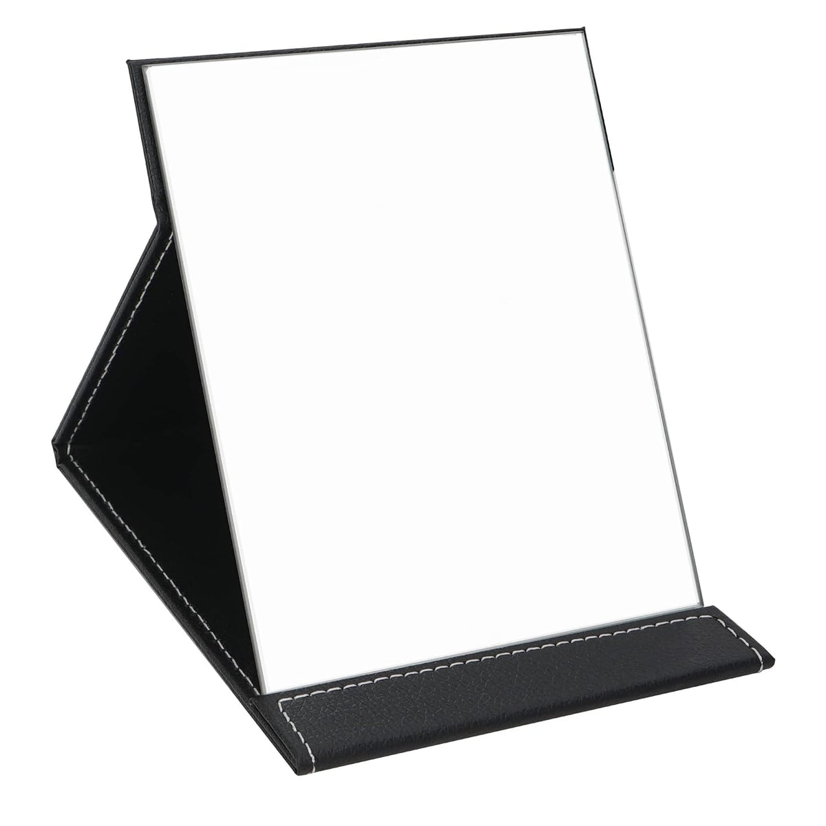 EFAILY Folding Travel Mirror, PU Portable Adjustable Rectangular Ultrathin Mirror, for Travel, Camping,Home(10W×7.8L)