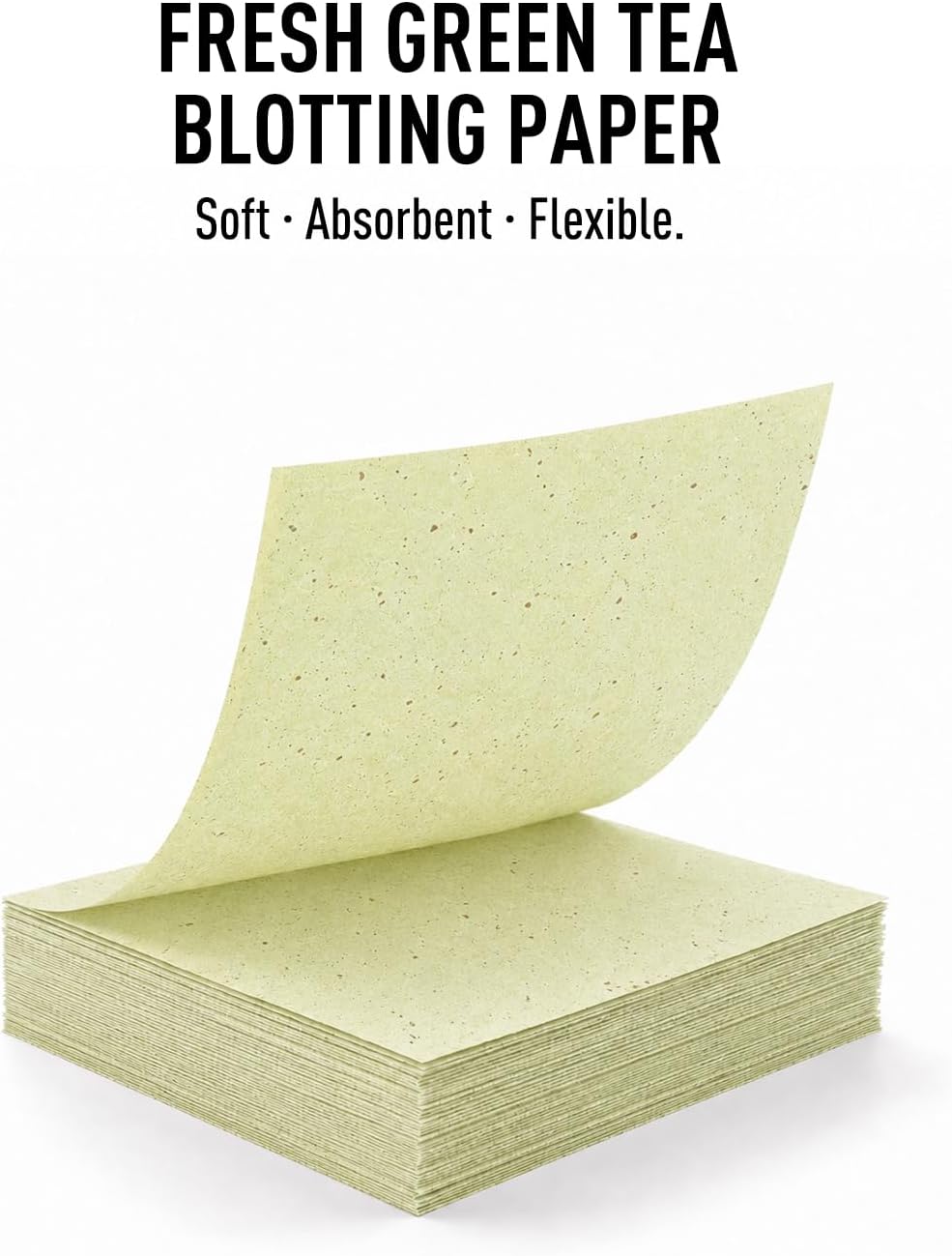 Premium Face Oil Blotting Sheets, 2pack for Facial Care or Makeup, GreenTea