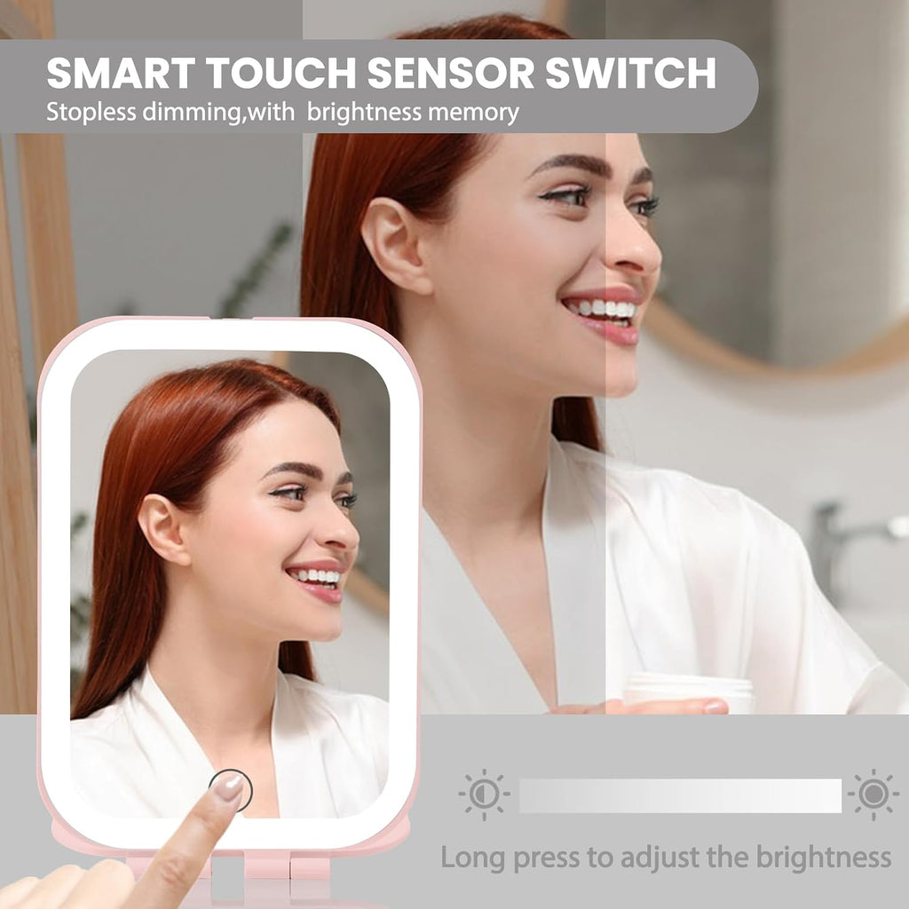 Koolstuffs Travel Mirror with Light with Battery-Powered