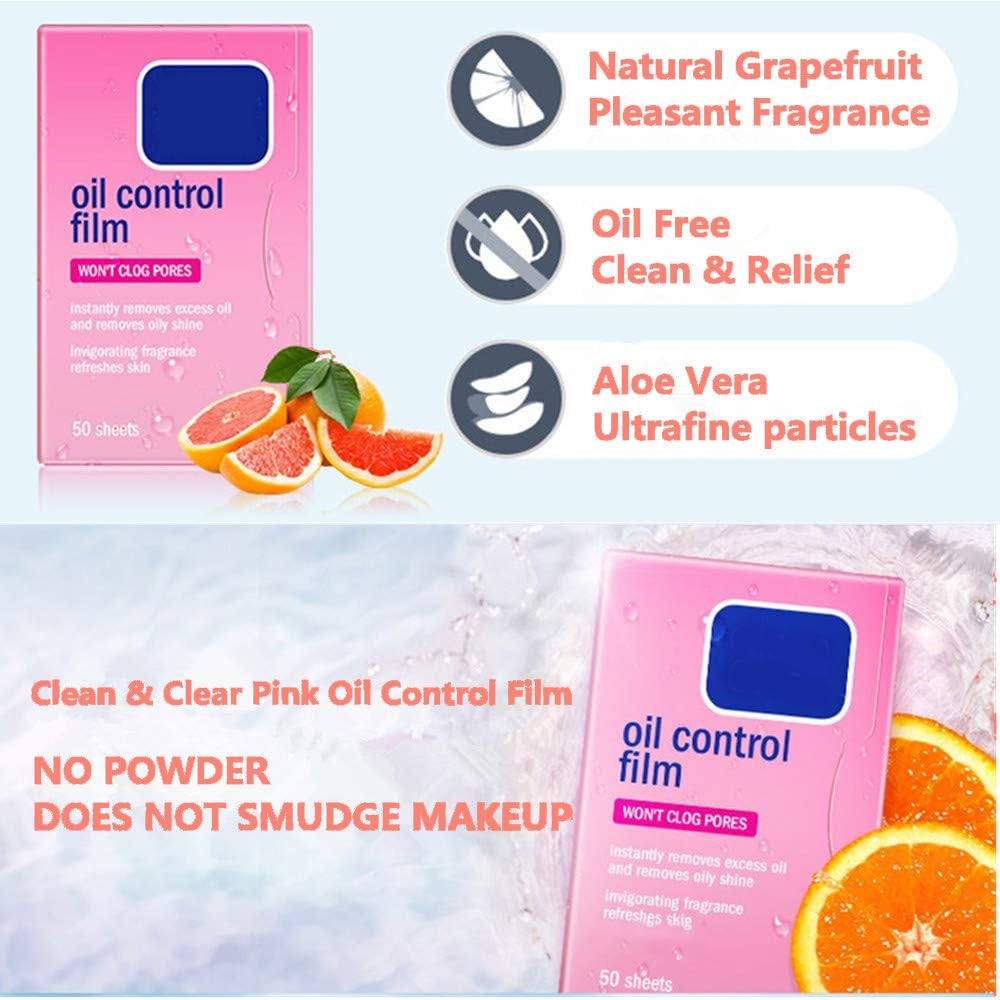 2 Packs Oil Blotting Sheets for face 110ct - Oil Absorbing Papers