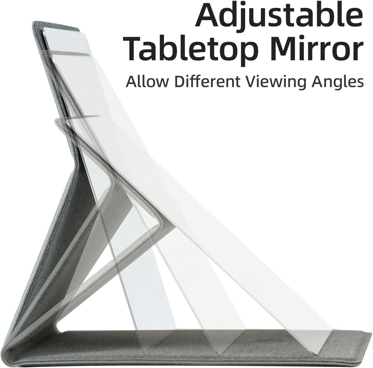 RHOS Shatterproof Stainless Steel Pocket Mirror (Rectangular, Grey)