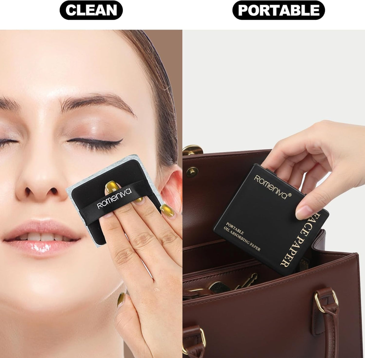 Oil Blotting Sheets for Face - 500 Sheets with Mirror & Puff | Super Absorbent Oil Control Film for Work, Gym & Events | Makeup-Friendly, Natural Blotting Papers for Oily Skin | Women, Men & Teens