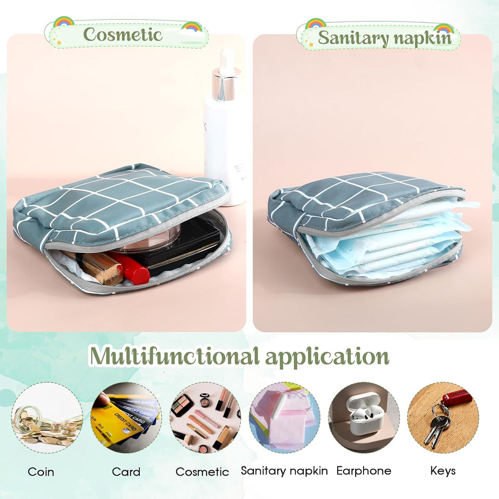 Jeffdad 3pcs Sanitary Napkin Storage Bag,