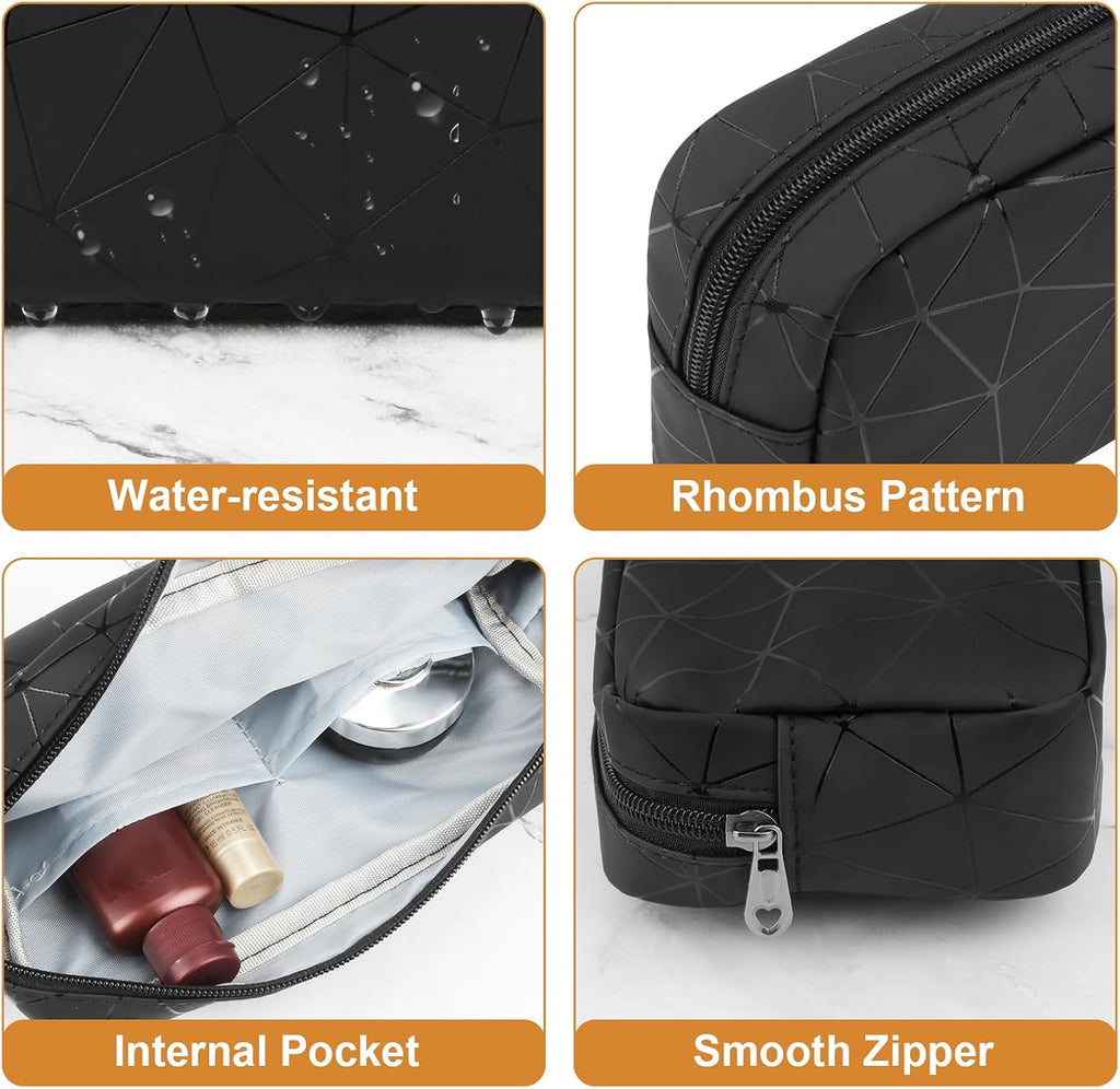 Likesing Period Bag Pouch, Leather Tampon Holder for Purse-Black