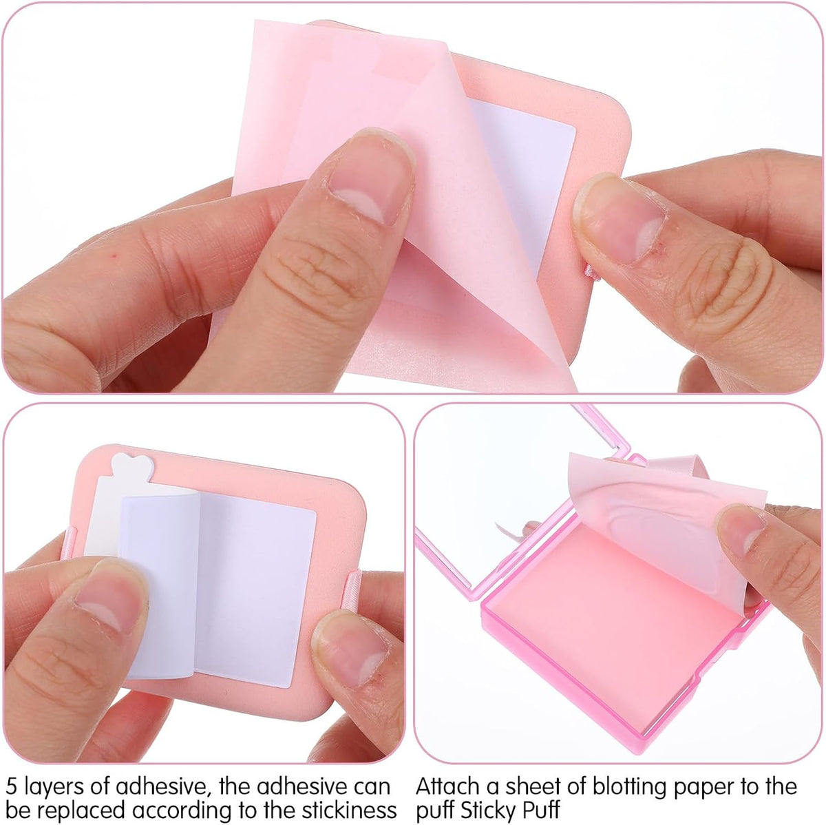 Oil Blotting Sheets for Face 500 PC Absorbing Facial Papers wth Mirror Puff