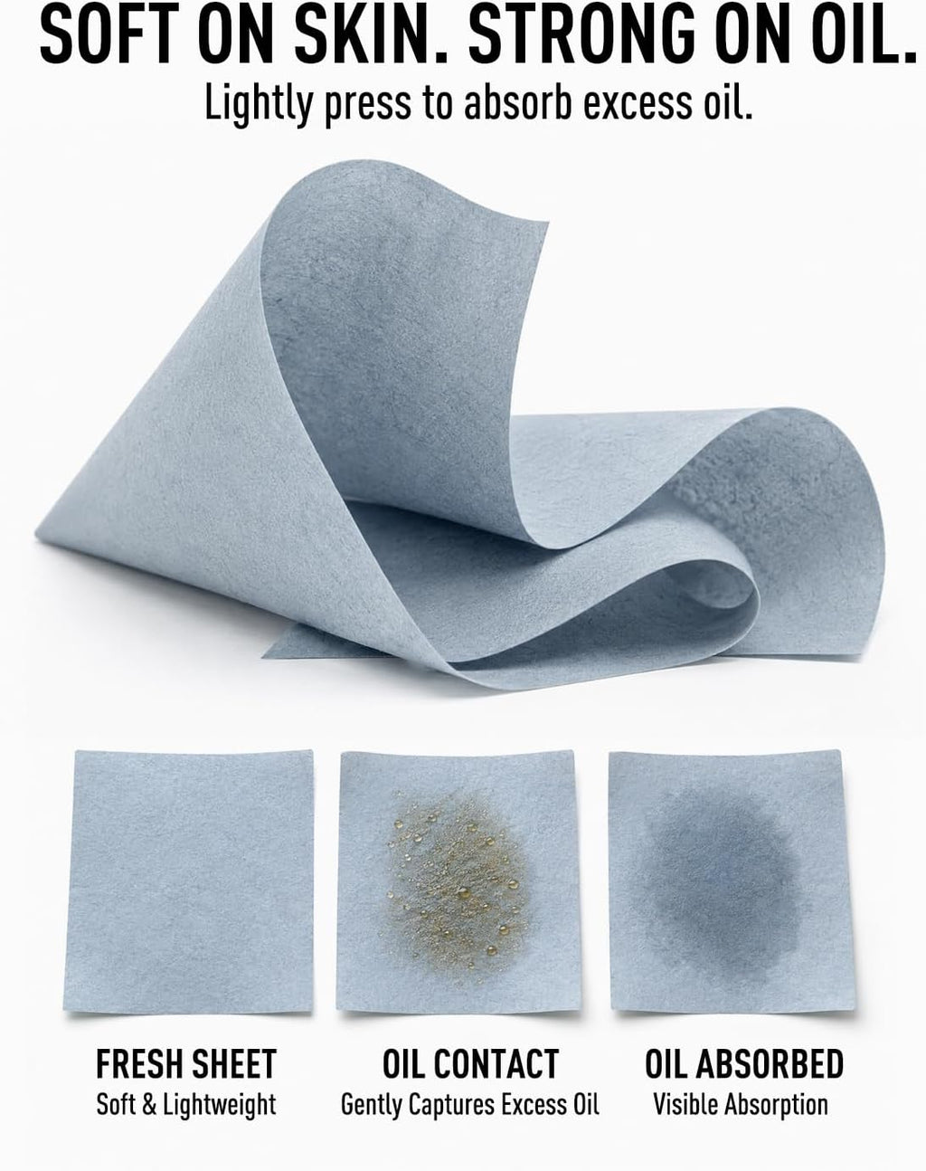 Premium Face Oil Blotting Sheets - 1 Pack for Facial Care or Makeup, Bamboo